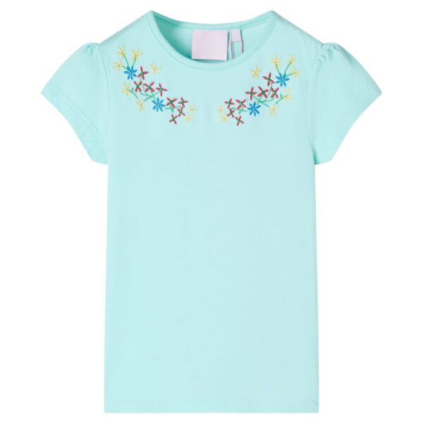 Kindershirt 104 Lichtzeeblauw
