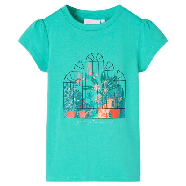 Kindershirt 140 Mintkleurig