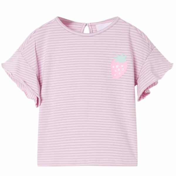 Kindershirt Met Mouwen Met Ruches 104 Lila