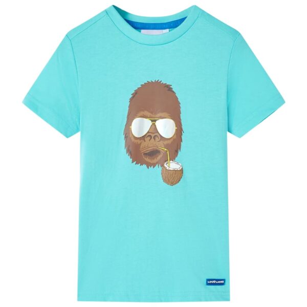 Kindershirt Met Korte Mouwen 92 Zeeblauw