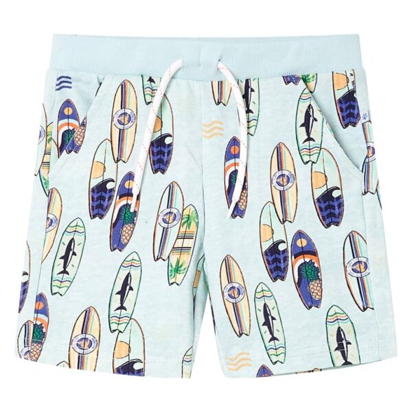 Kindershorts Met Trekkoord 116 Gemêleerd Zachtblauw