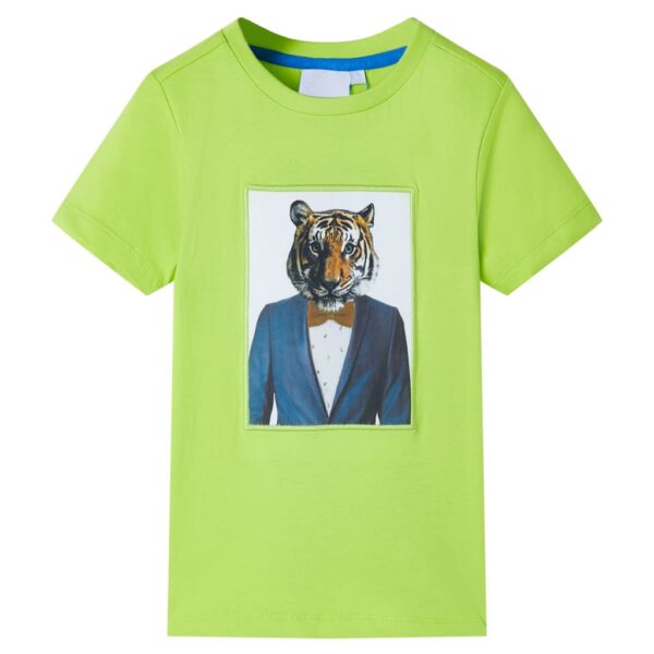 Kindershirt Met Korte Mouwen 140 Groen