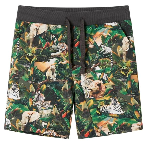 Kindershorts Met Trekkoord 104 Oudpetrol