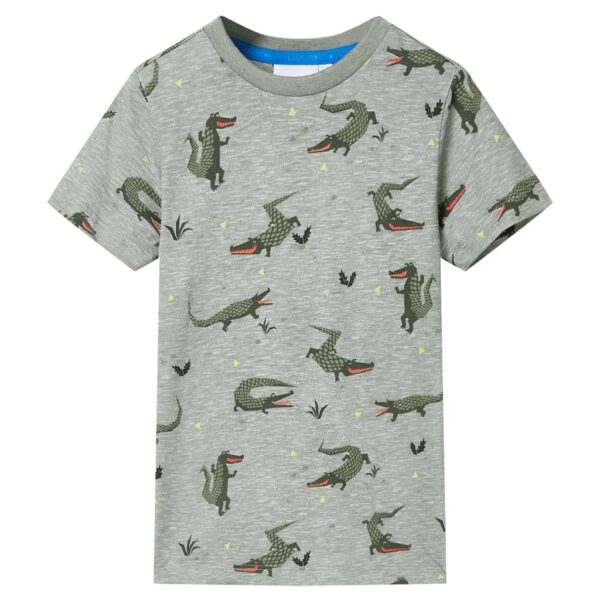 Kindershirt 128 Gemêleerd Lichtkaki