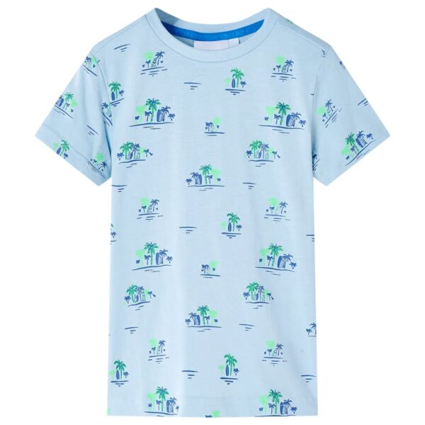 Kindershirt 116 Lichtblauw