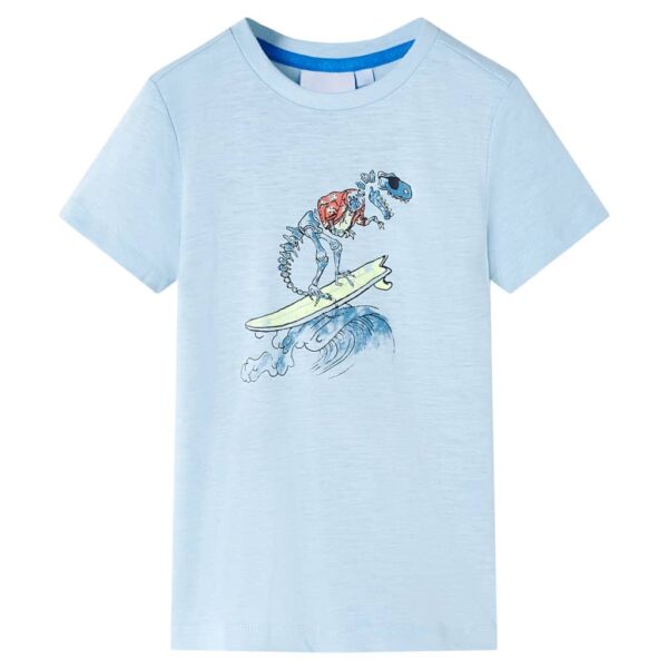 Kindershirt 140 Lichtblauw