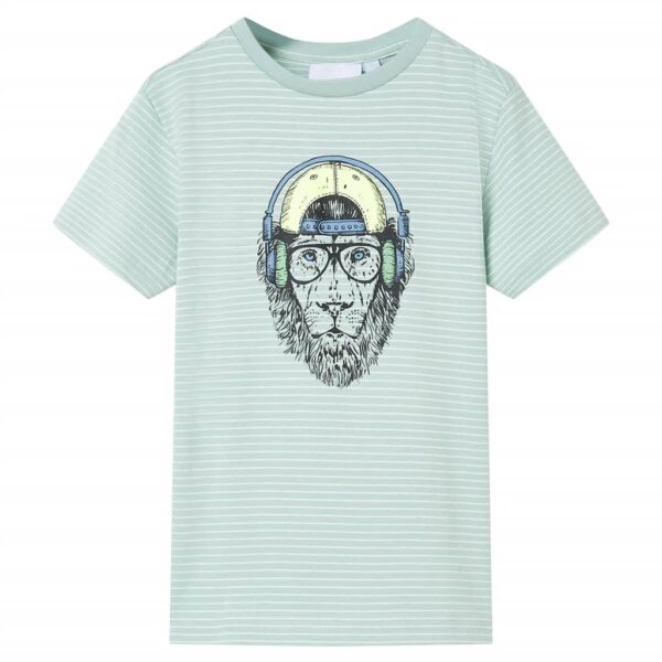 Kindershirt Met Strepen 92 Lichtmint
