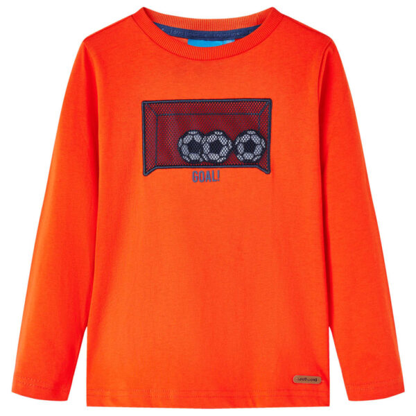 Kindershirt Met Lange Mouwen 128 Feloranje