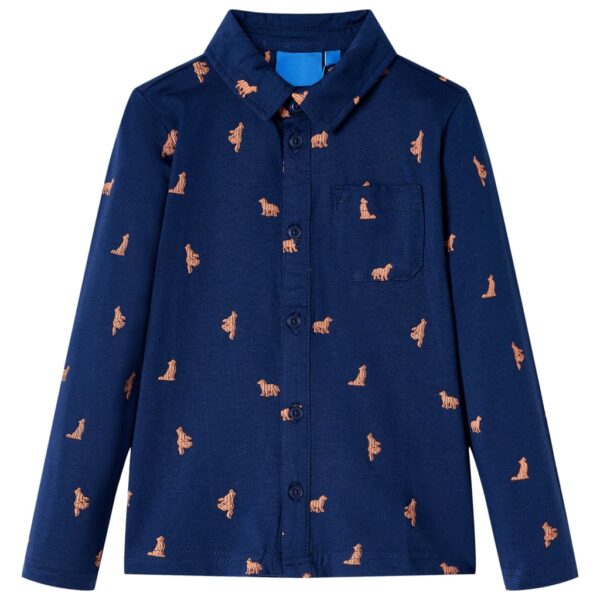 Kindershirt 104 Marineblauw