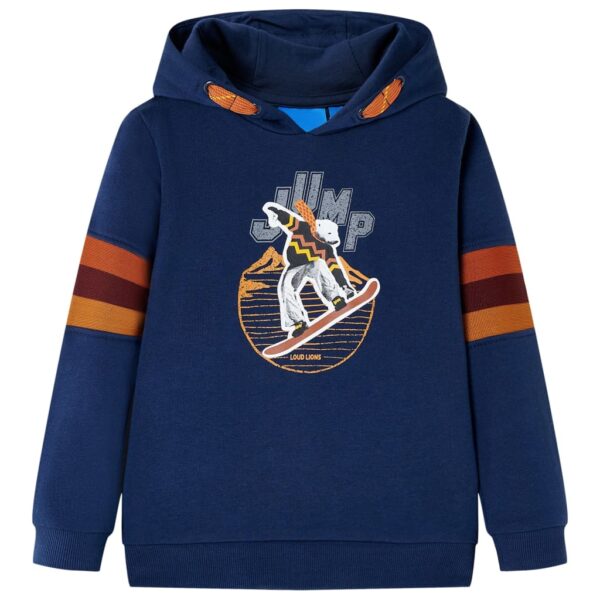 Kindertrui Met Capuchon 104 Marineblauw