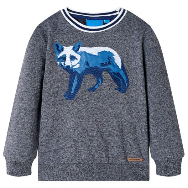 Kindertrui 92 Gemêleerd Marineblauw