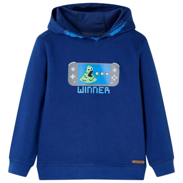 Kindertrui Met Capuchon 116 Donkerblauw