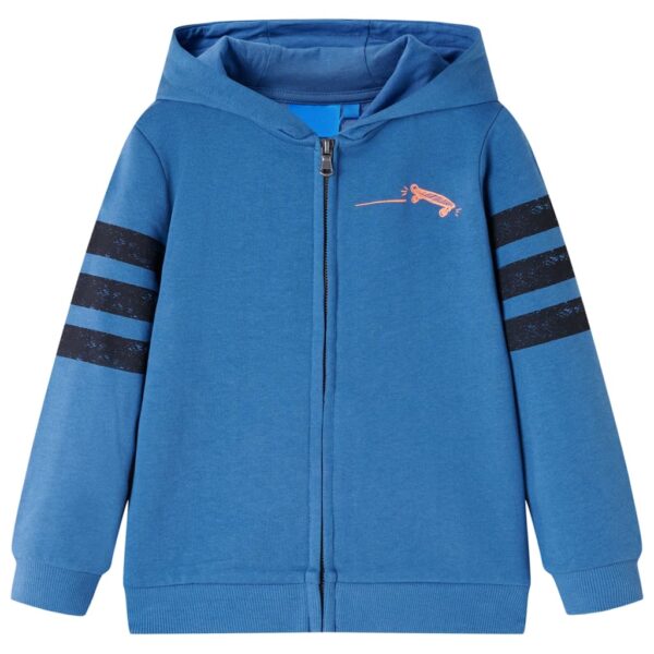 Kindervest Met Capuchon 116 Blauw