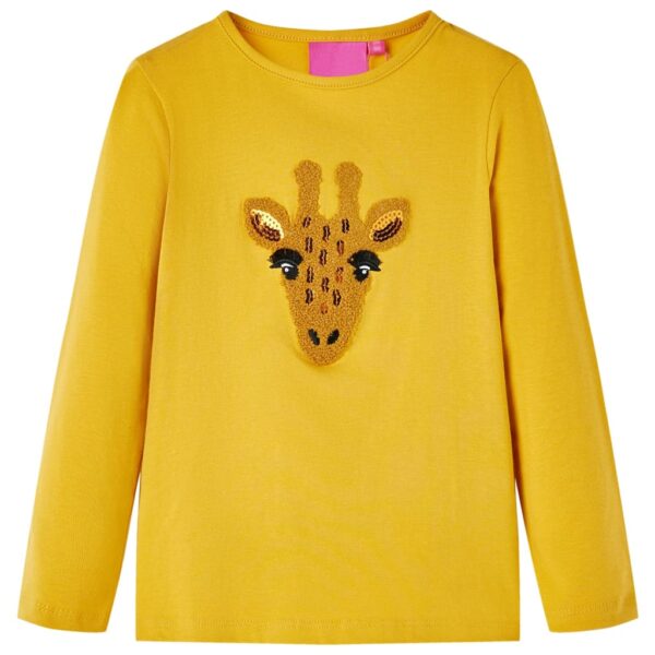 Kindershirt Met Lange Mouwen 116 Donker Kleurig