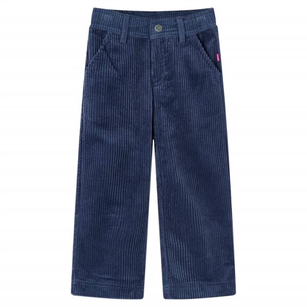 Kinderbroek 116 Ribfluweel Marineblauw