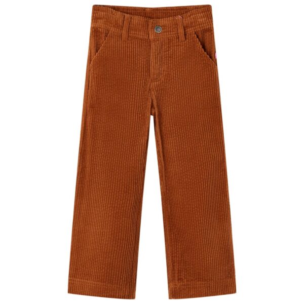 Kinderbroek 92 Ribfluweel Cognackleurig