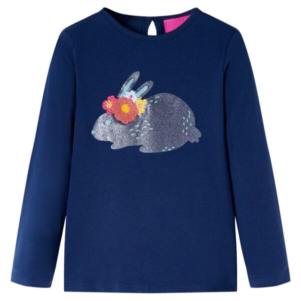 Kindershirt Met Lange Mouwen 128 Marine