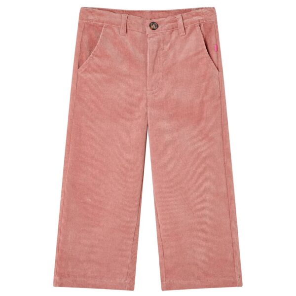 Kinderbroek 116 Ribfluweel Oudroze