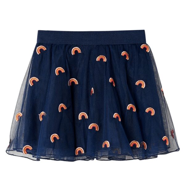 Kinderrokje Met Tule 128 Marineblauw