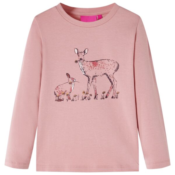 Kindershirt Met Lange Mouwen 116 Roze