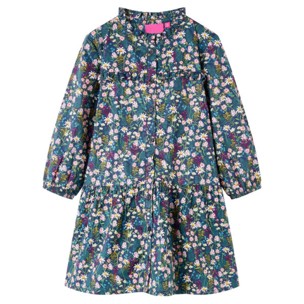 Kinderjurk Met Lange Mouwen 116 Donkerblauw