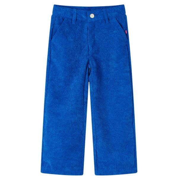 Kinderbroek 104 Ribfluweel Kobaltblauw