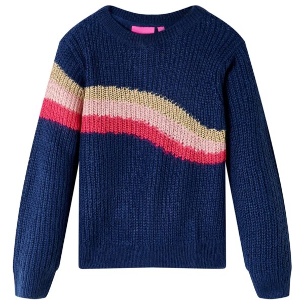 Kindertrui Gebreid 116 Marineblauw