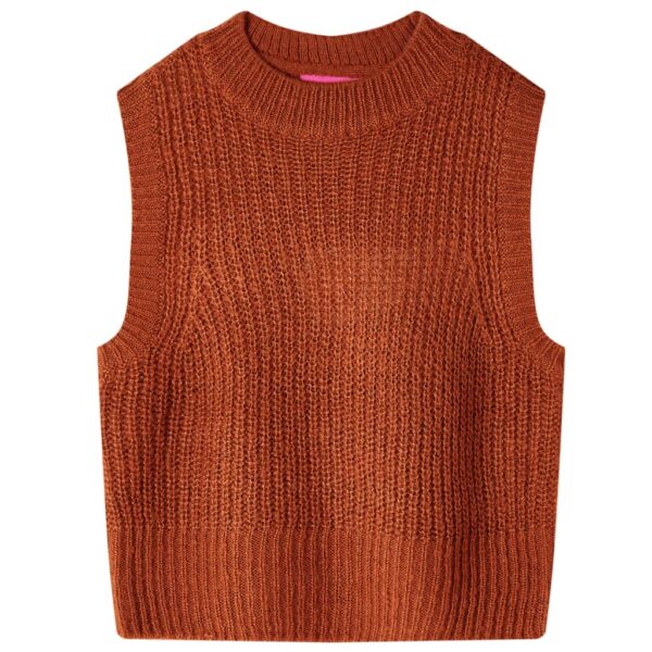 Kinderspencer Gebreid 104 Cognackleurig