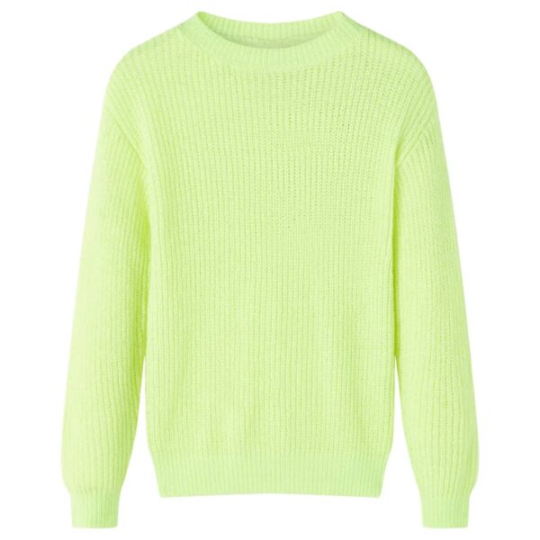 Kindertrui Gebreid 128 Neon