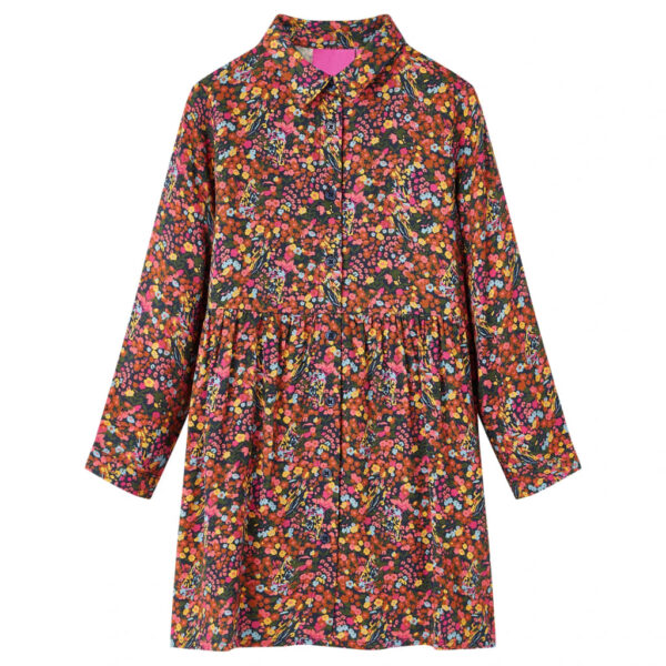 Kinderjurk Met Lange Mouwen 128 Meerkleurig