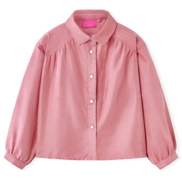 Kinderblouse Met Lantaarnmouwen 92 Oudroze