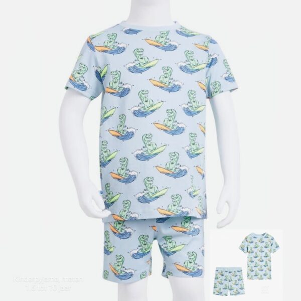 Schattige Kinderpyjama met Dinosaurusprint - Comfortabel en Speels!
